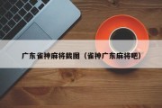广东雀神麻将截图（雀神广东麻将吧）